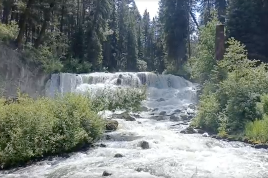 Waterfall near 100 Mile House