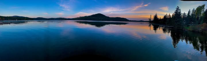Sulphurous Lake at dusk